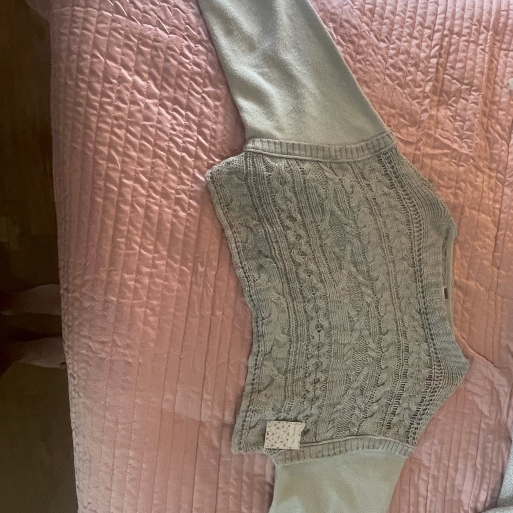 feee people knit crop sweater